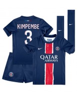 Paris Saint-Germain Presnel Kimpembe #3 Domácí dres pro děti 2024-25 Krátký Rukáv (+ trenýrky)